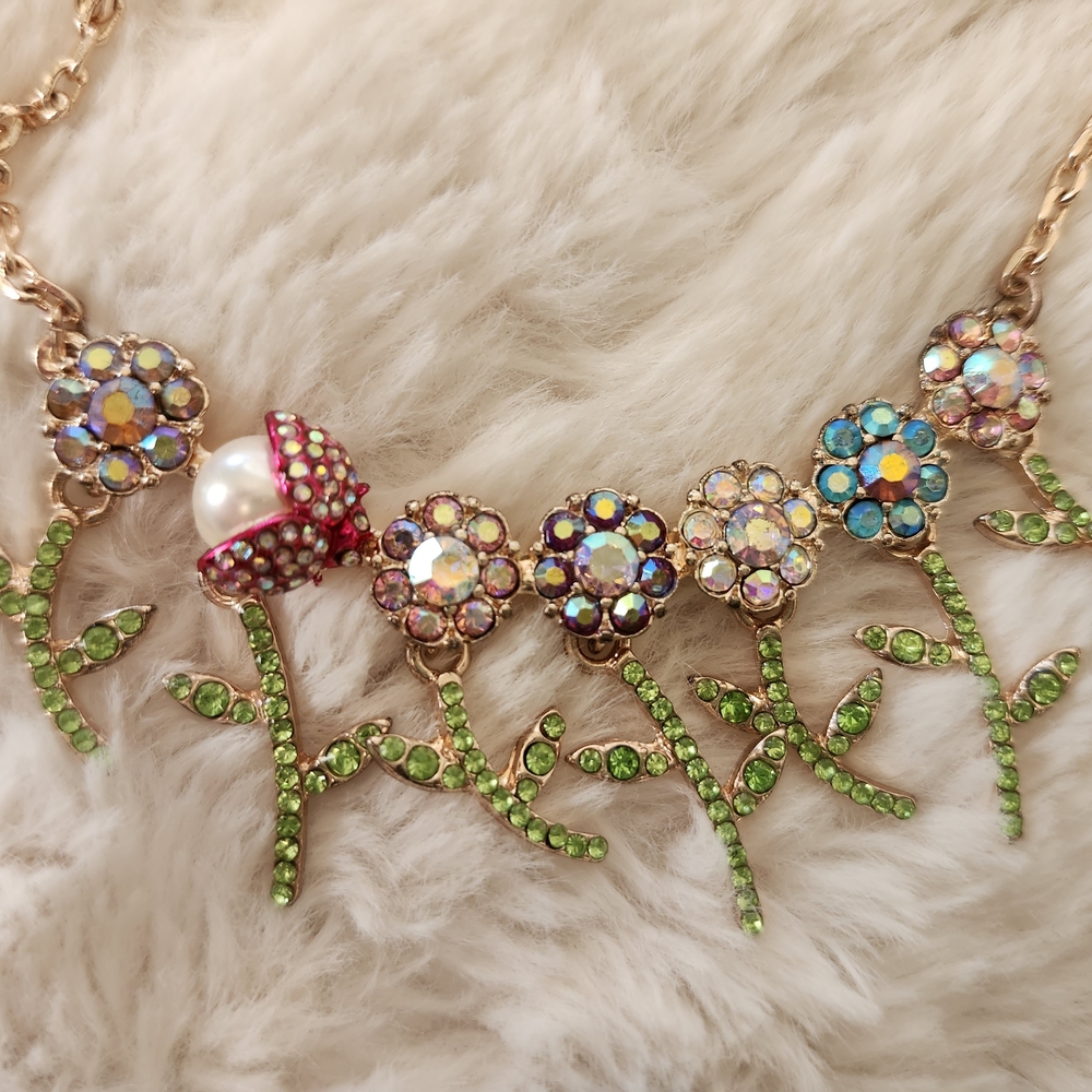 Betsey Johnson Multicolor Floral Necklace